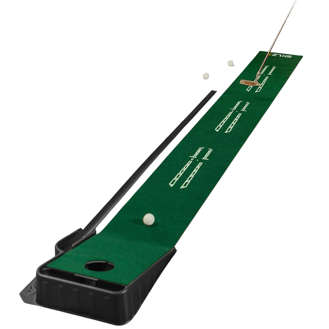 Sklz Accelerator Pro Golf Putting Mat With/Auto Ball Return
