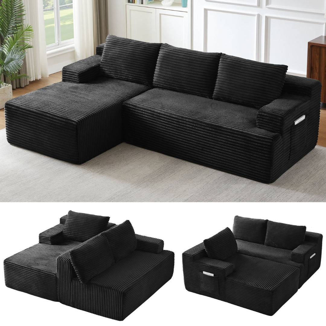 96" Modular Sectional Couche
