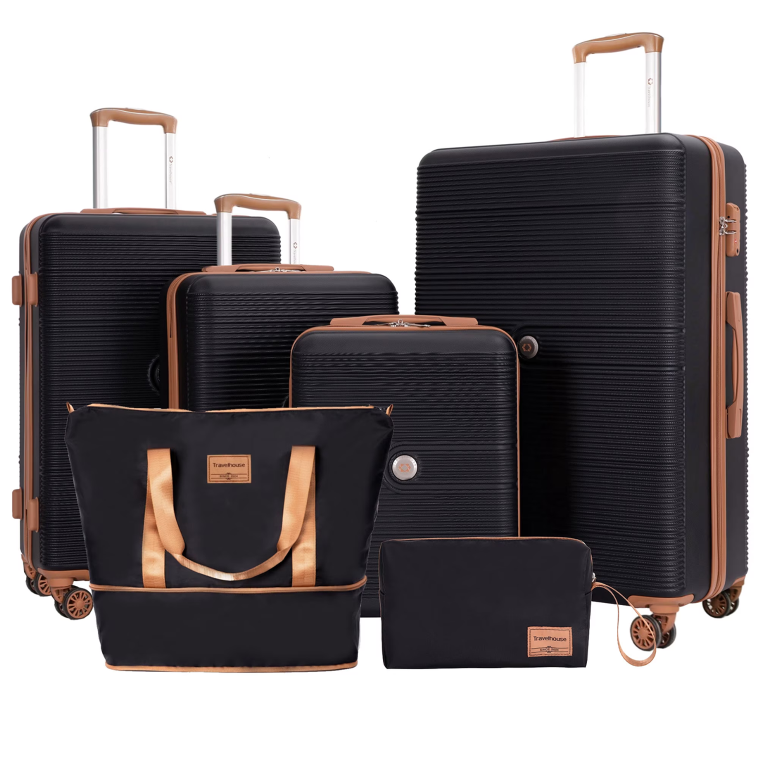6-Piece Travelhouse Hardshell Luggage Set