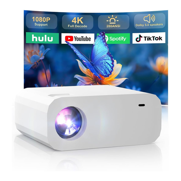 Android 13 Smart Mini Portable Projector With WiFi 6 & Bluetooth 5.2