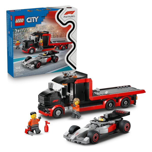508-Piece LEGO City F1 Display Truck With Audi F1 Race Car (60493)
