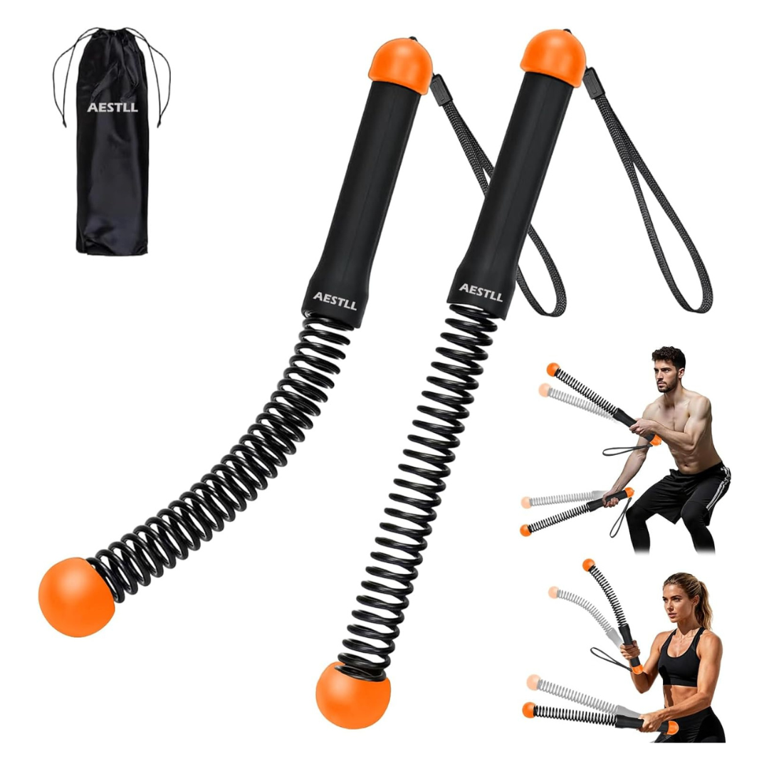 2-Pack Portable Cordless Weighted Ropeless Battle Ropes (Various Colors)