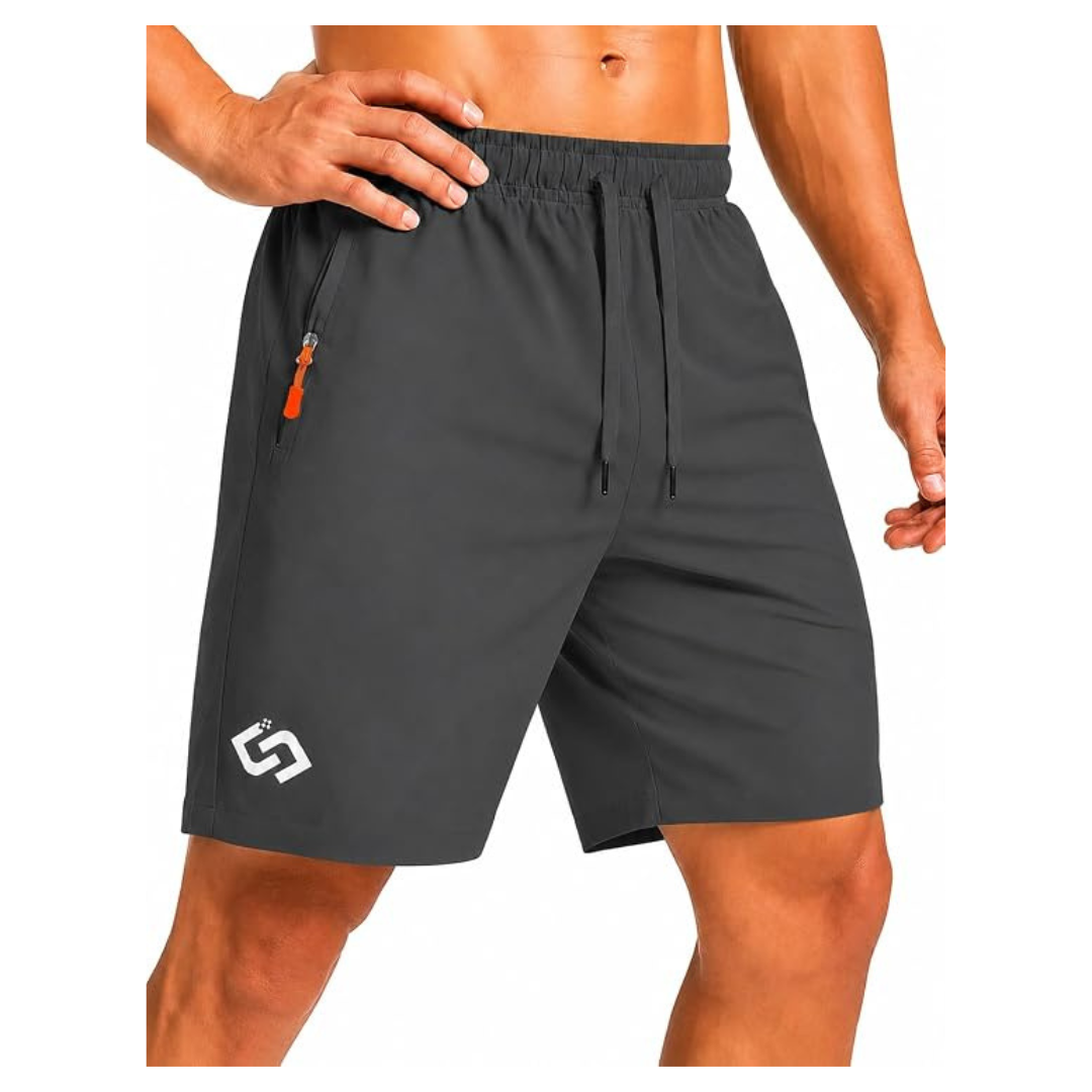 Men's Quick-Dry Athletic Shorts With Zipper Pockets (3 Colors)
