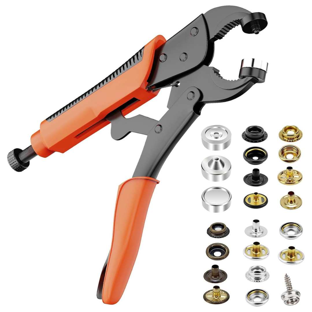 TitoeTitoe Heavy Duty Snap Fastener Tool Kit W/ 100 Sets Of Canvas Snaps
