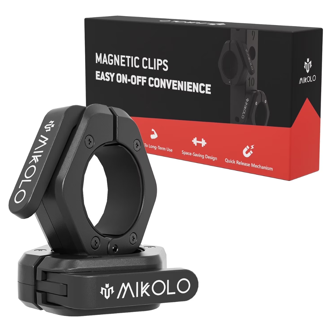 2" Magnetic Olympic Quick Release Barbell Clamp With Anti-Slip TPR Lining