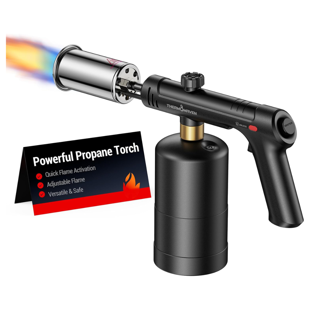 ThermoMaven Propane Torch With One-Touch Max Fire