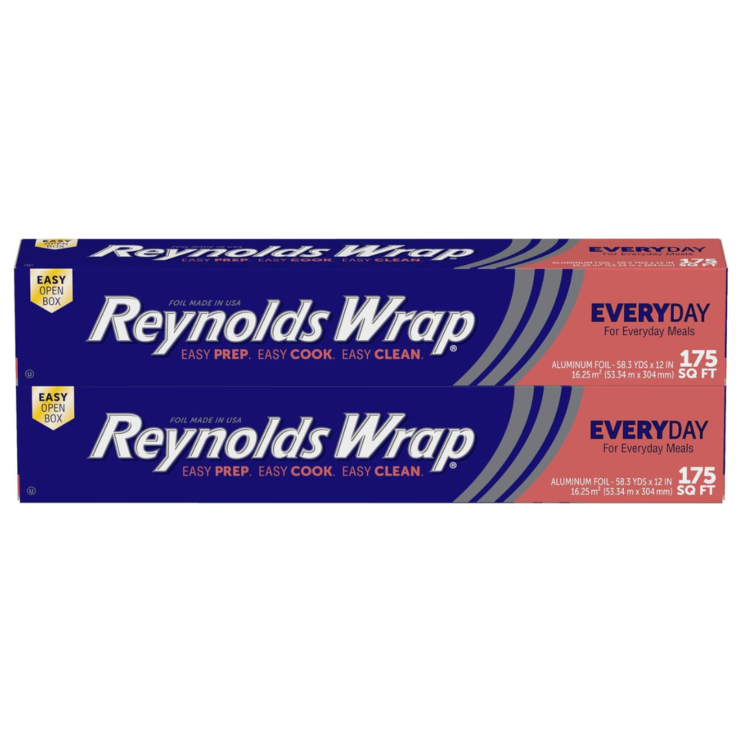 2-Pack 175 Sq Ft Reynolds Wrap Aluminum Foil Rolls