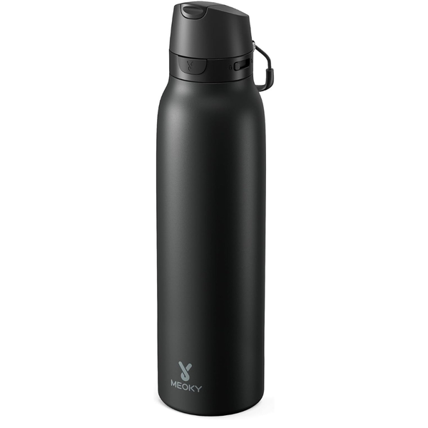 24-Oz Meoky Stainless Steel Insulated Water Bottle W/ Straw & Spout (Various)