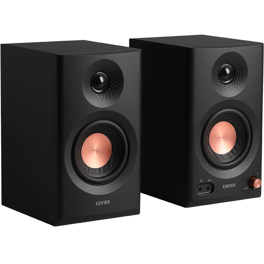 Edifier MR3 Bluetooth 5.4 Powered Studio Monitor Speakers (Pair, Black)