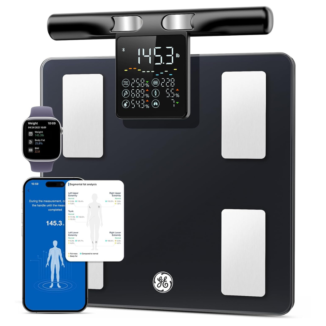 GE 8-Electrode Smart Body Weight Scale With Bluetooth App Sync
