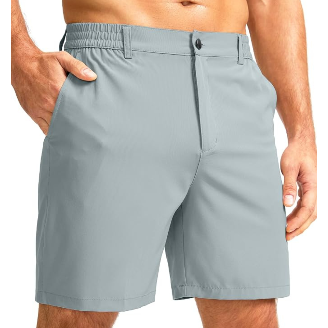 Men's 7" Inseam Lightweight Golf Shorts With 3 Pockets (Various)
