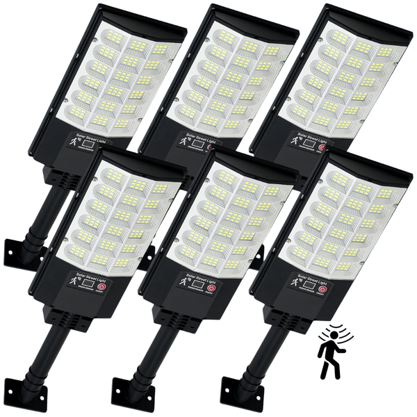6-Pack Waterproof Motion Sensor Solar Lights W/ Remote Control
