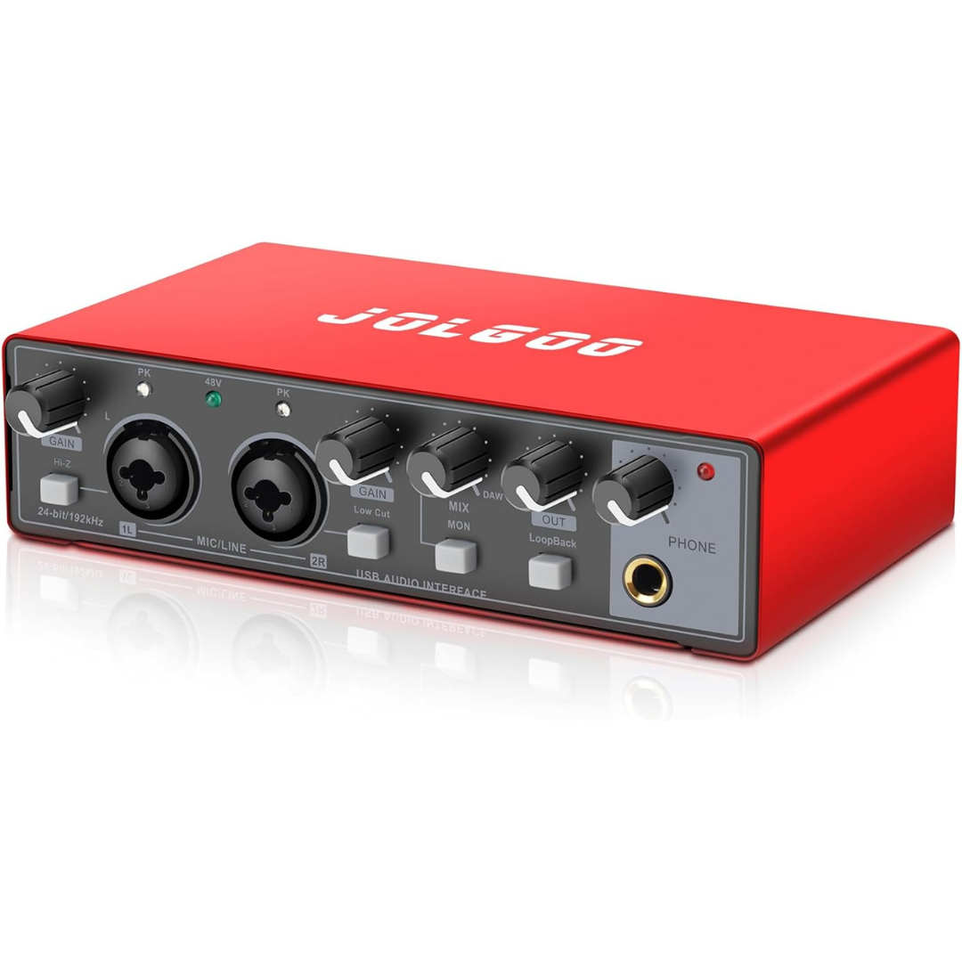 USB Audio Interface Sound Card with XLR Line
