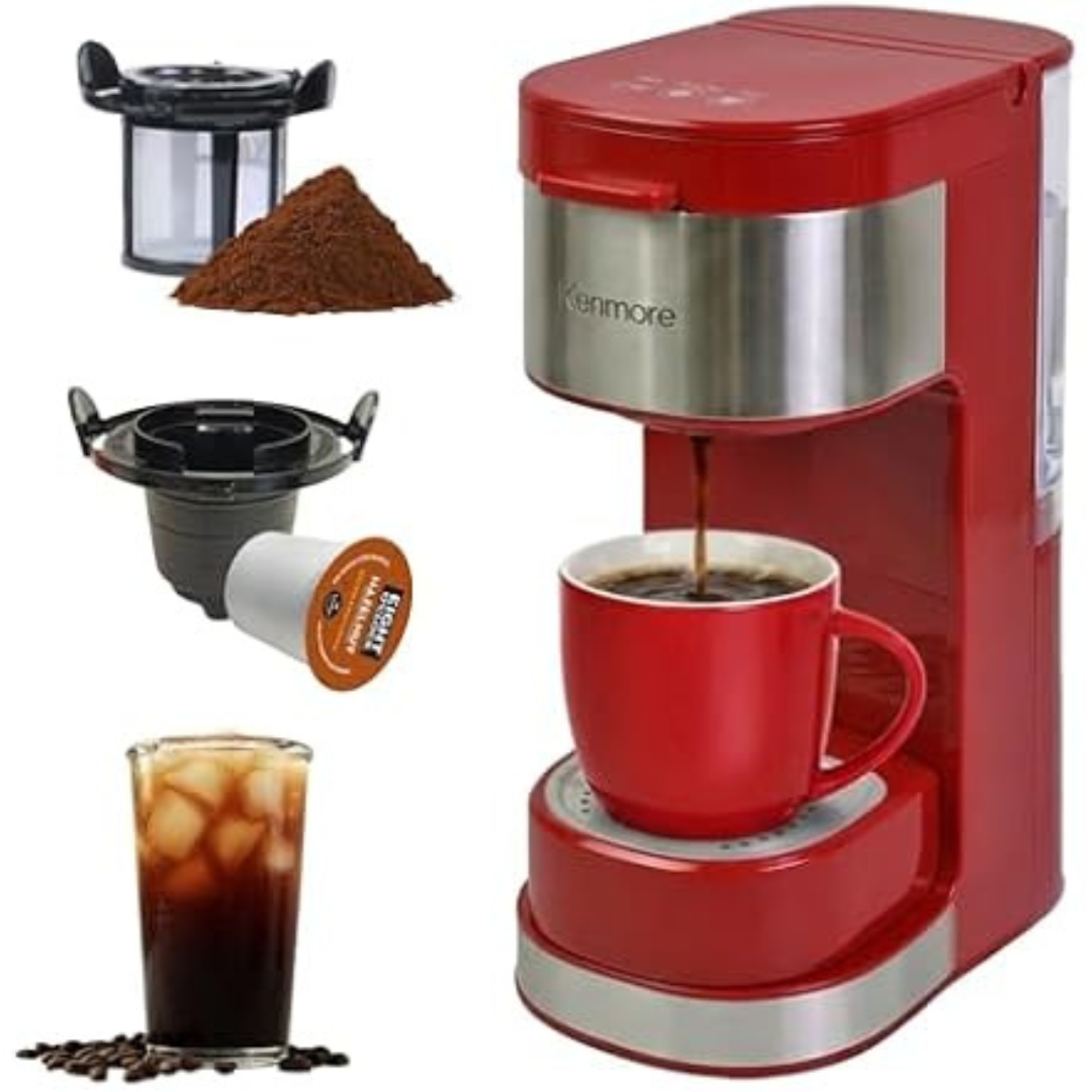 6-12 Oz Kenmore Single Serve Auto Shut-Off Coffee Maker