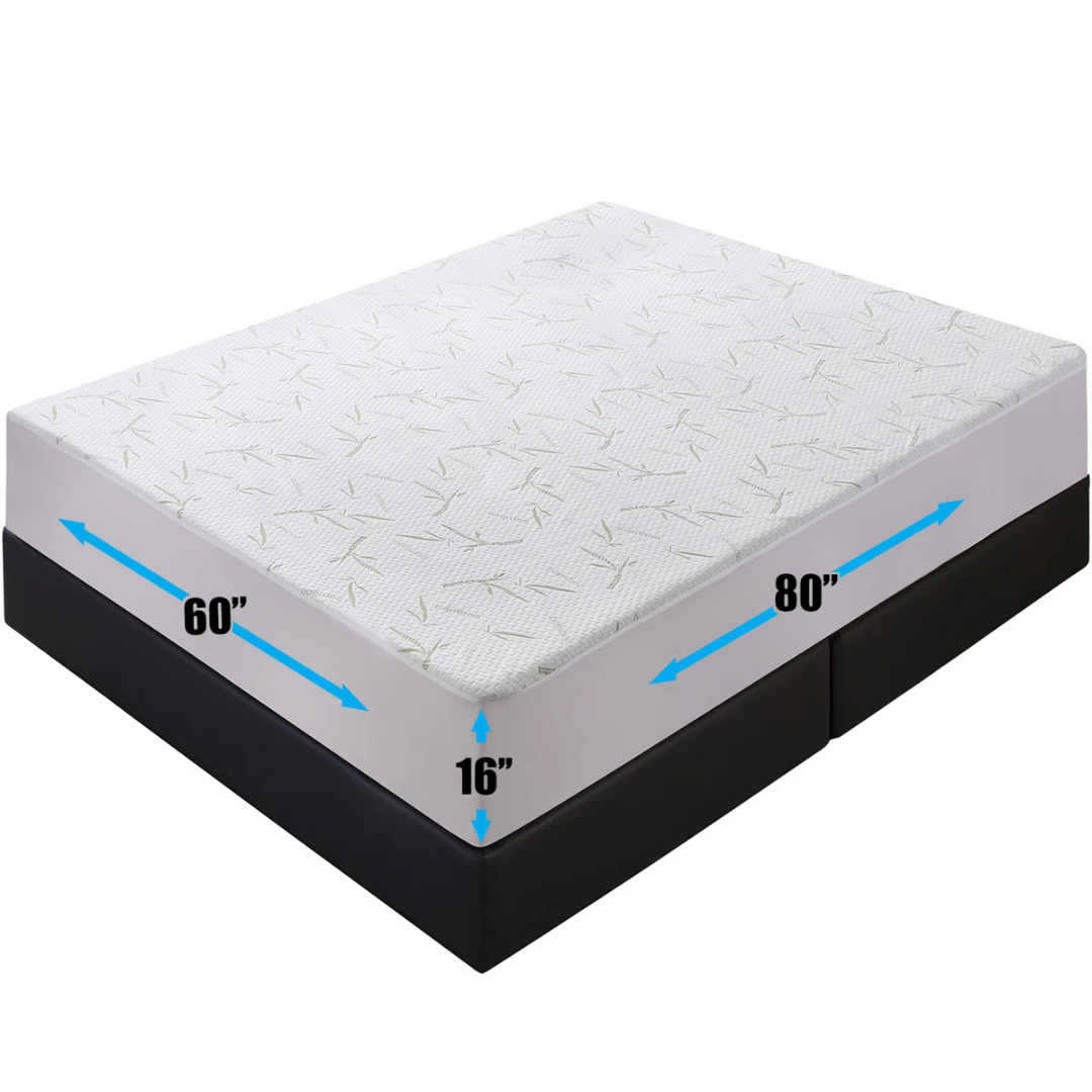 White Noise Queen Hypoallergenic Fitted Mattress Protector