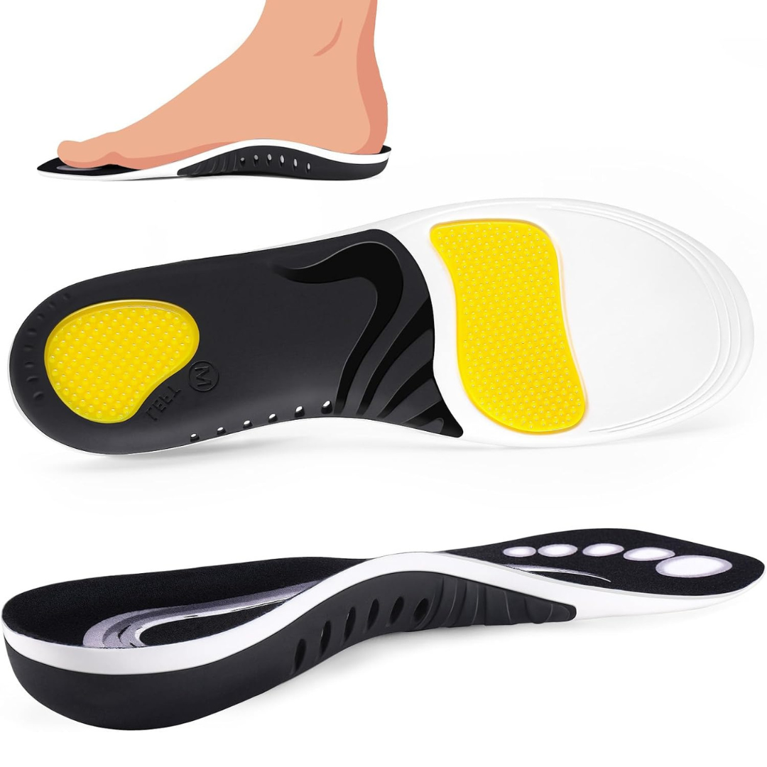 1-Pair Plantar Fasciitis Pain Relief Inserts Orthotic Insoles