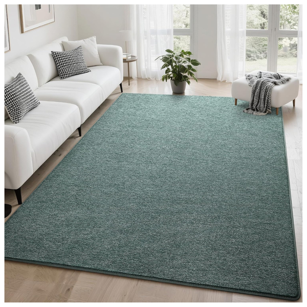 5x7 Washable Modern Grey Green Memory Foam Carpets (3 Colors)