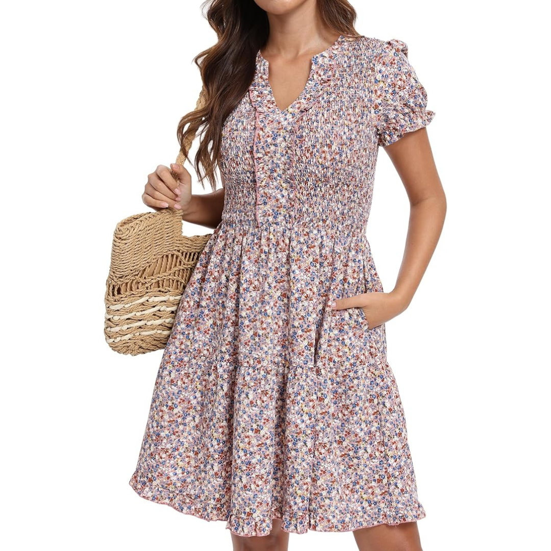 Women's Floral V Neck Summer Dresses (Various)