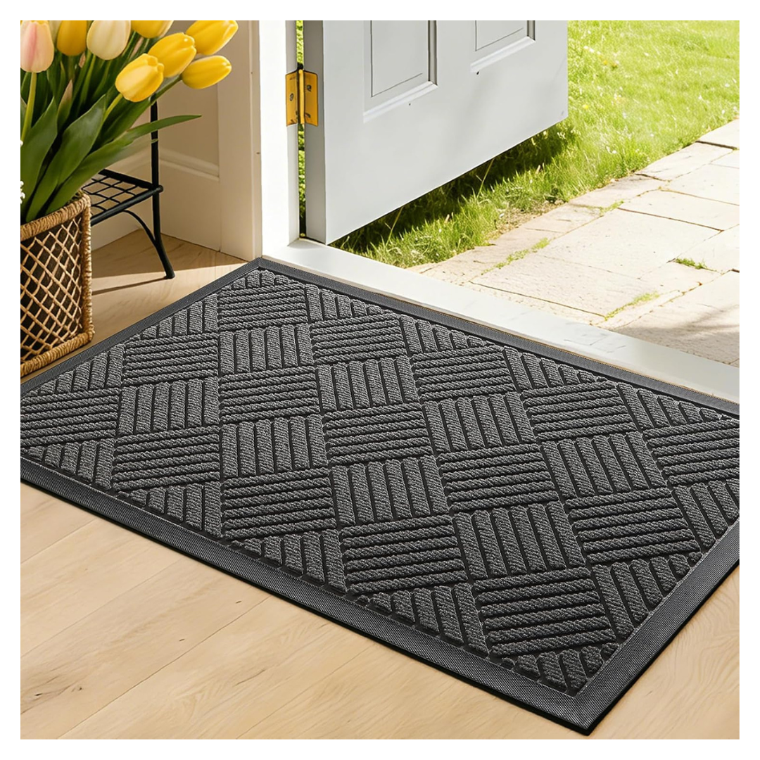 29.5"x17" Non-Slip Waterproof Rubber Doormat