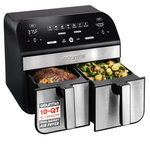 10 Qt Large Capacity Dual Basket Air Fryer With 7 Presets