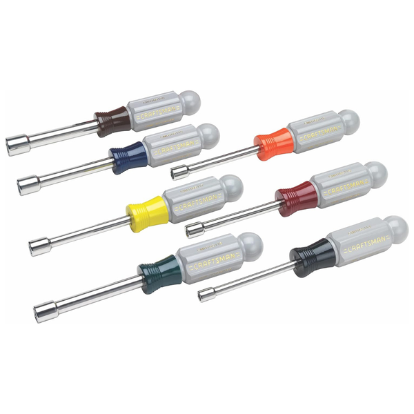 7-Piece Craftsman 2.9" Multi Size In. Metric Nut Driver Set