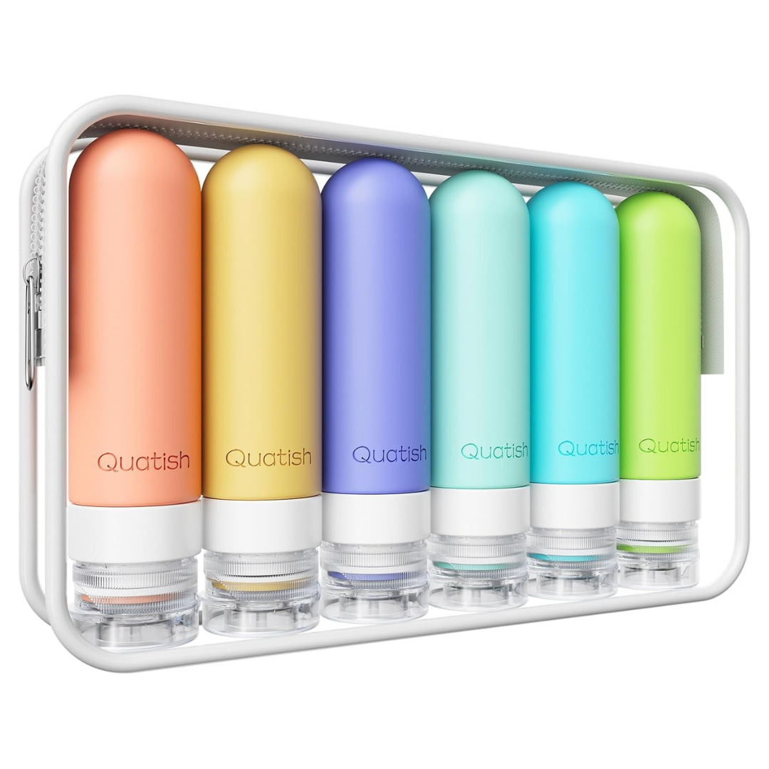 6-Pack 3 oz Original Patented Leakproof Travel Size Containers