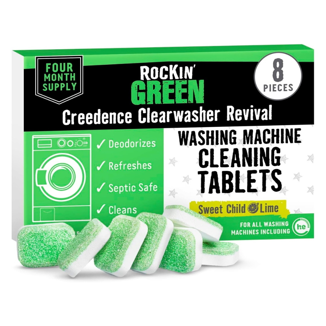 8-Pack Rockin' Green Deep Cleaning And Deodorizing Tablets