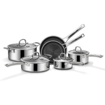 10-Piece Snowclad Hybrid Stainless Steel Cookware Sets