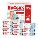 704-Count Huggies Simply Clean Fragrance-Free Baby Wipes