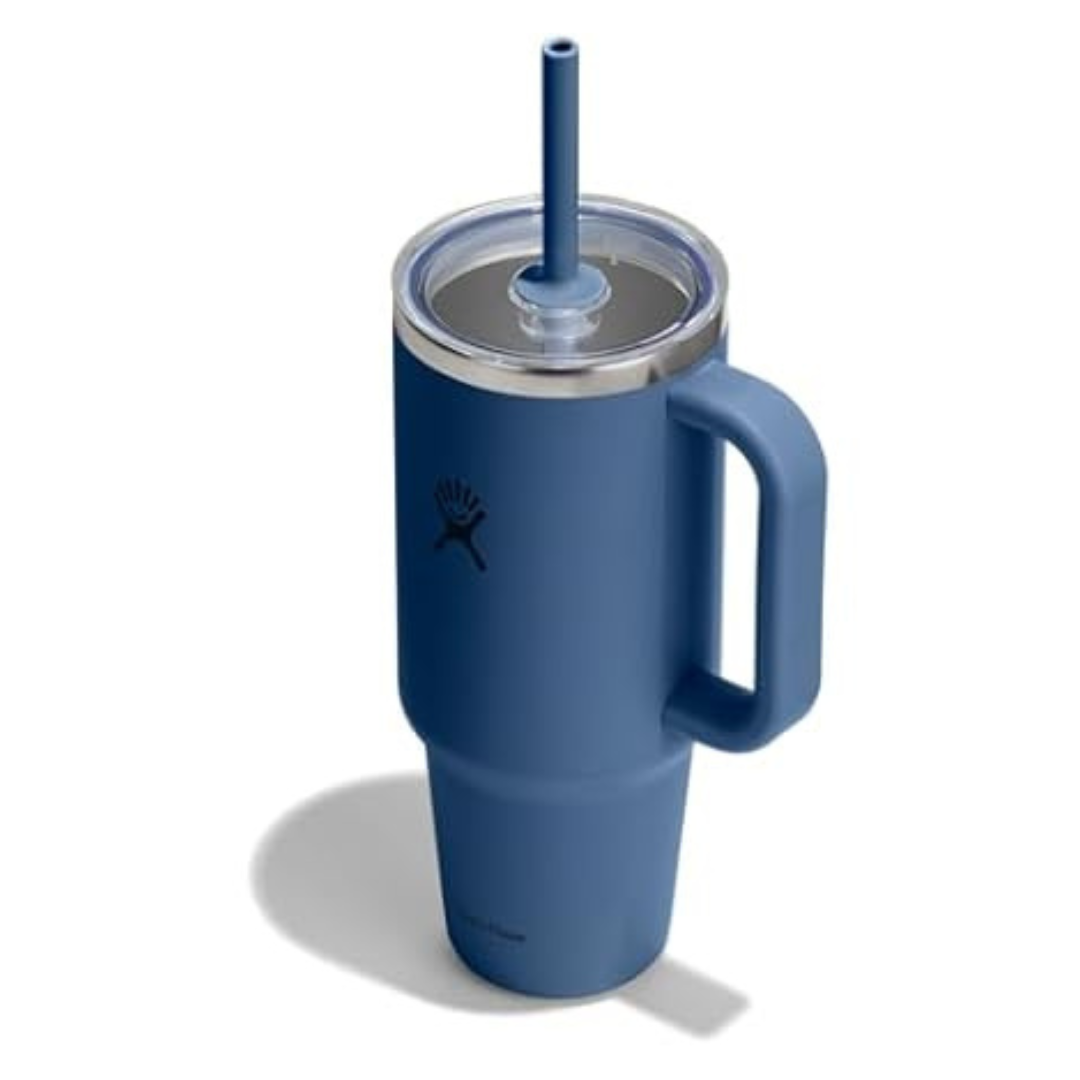 40-Oz Hydro Flask Insulated Stainless Steel Travel Tumbler W/ Straw & Handle