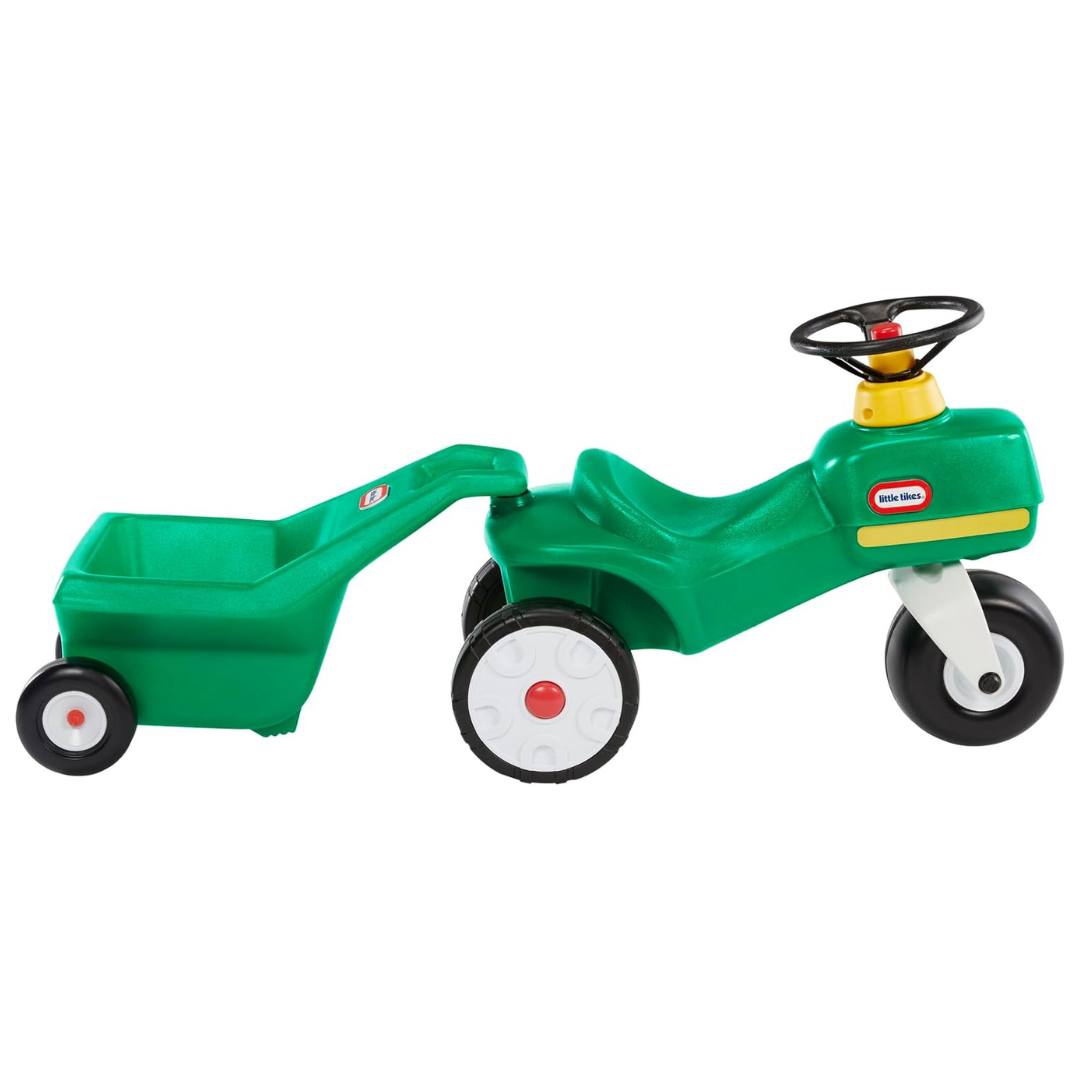 Little Tikes Kids Tractor & Cart, Foot-to-Floor Ride-On Toys
