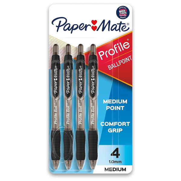 4-Pack Paper Mate Profile Ballpoint Pen