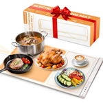 120V Dual-Zone Food Warming Mat With 4 Temperature Levels & Timer