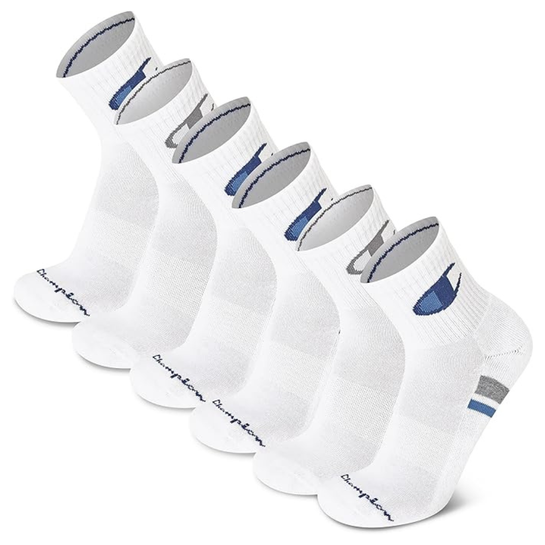 6-Pack Champion Men's Support Ankle Socks