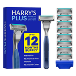 Harry's Plus Men's Razor Set W/ Tide Handle & 9 Blade Refill Cartridges
