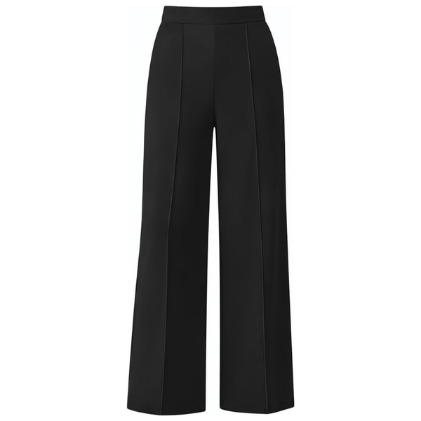 Women's Wide Leg High Waisted Work Trousers