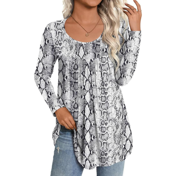 Women's Long Sleeve Casual Tunic Tops