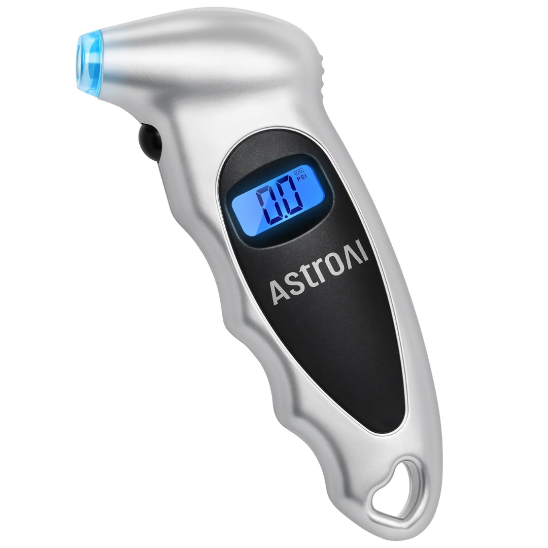 AstroAI 150PSI Digital Tire Pressure Gauge W/ Backlit LCD & Nozzle Light