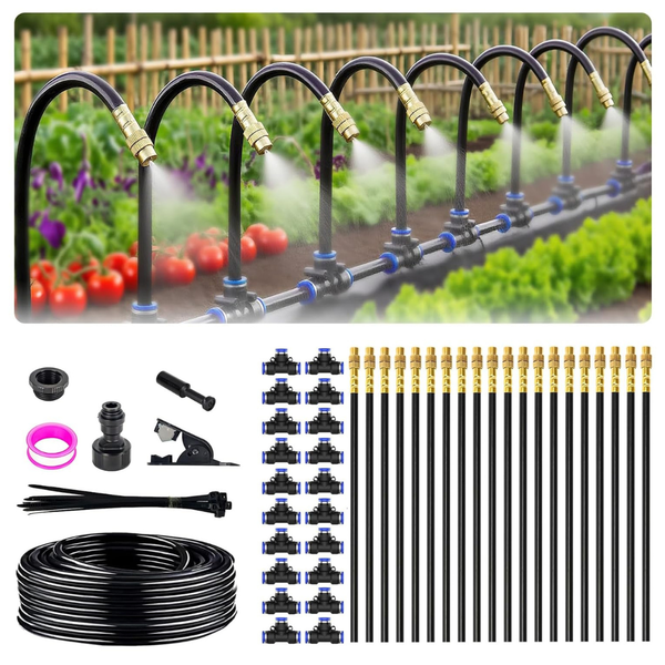 JRDSEUKO 65-Feet 5/16" Drip Irrigation System