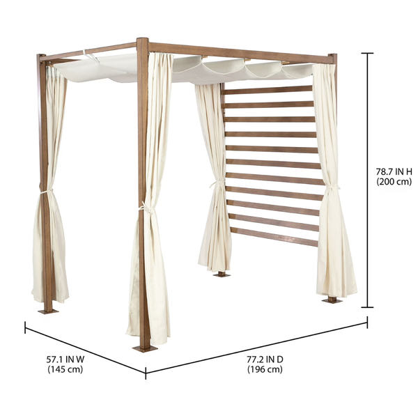 Better Homes & Gardens Marlow Pergola with Curtains