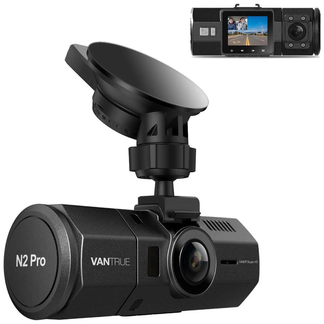 Vantrue N2 Pro 1080p Dual Dashboard Cam with Infrared Night Vision