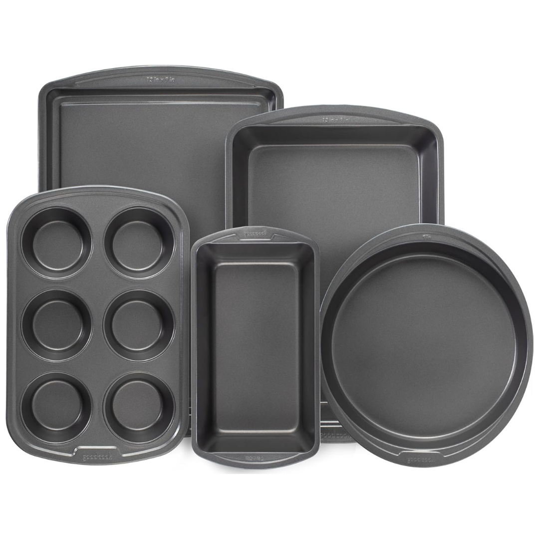 5-Piece GoodCook Everyday Nonstick Steel Bakeware Set