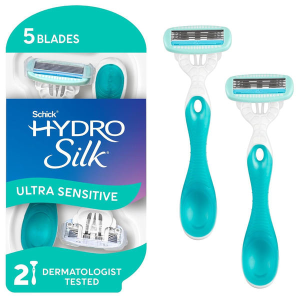 2-Count 5-Blade Schick Hydro Silk Sensitive Women's Disposable Razors