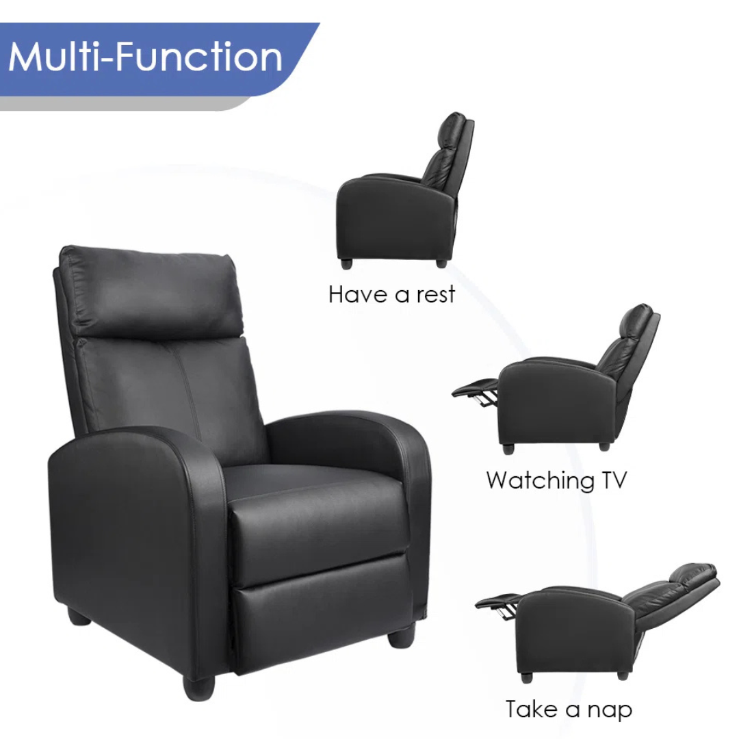 Ebern Designs Pettit Faux Leather Recliner