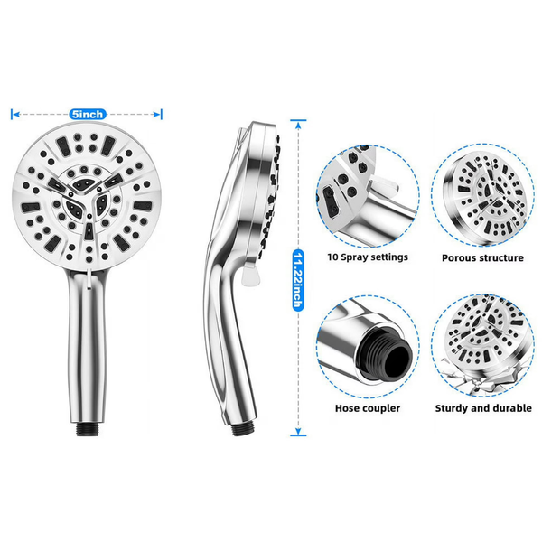 Scootworks 10 Mode Setting Detachable Shower Head