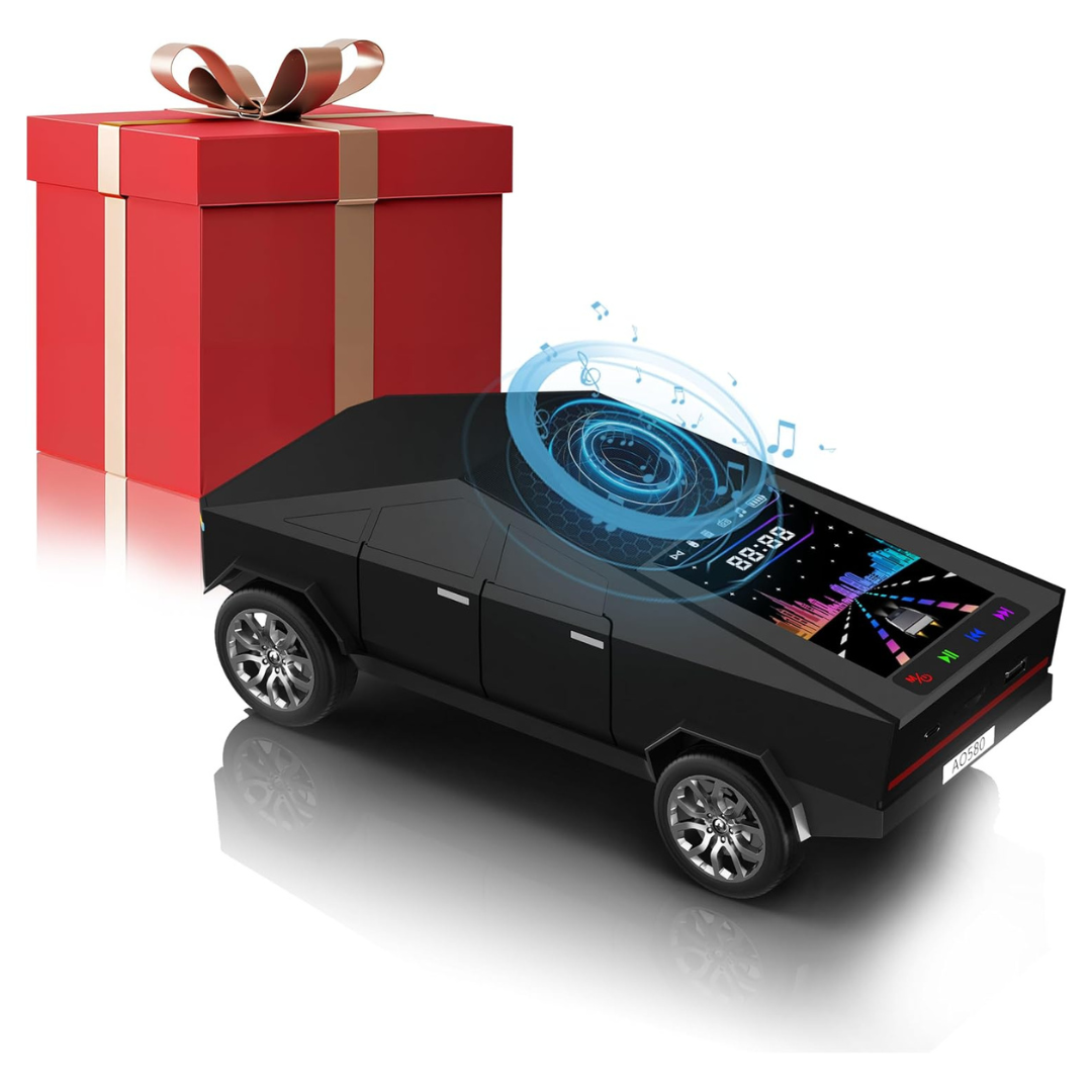 Cybertruck Mini Bluetooth Car Speaker With LED Lights (4 Colors)
