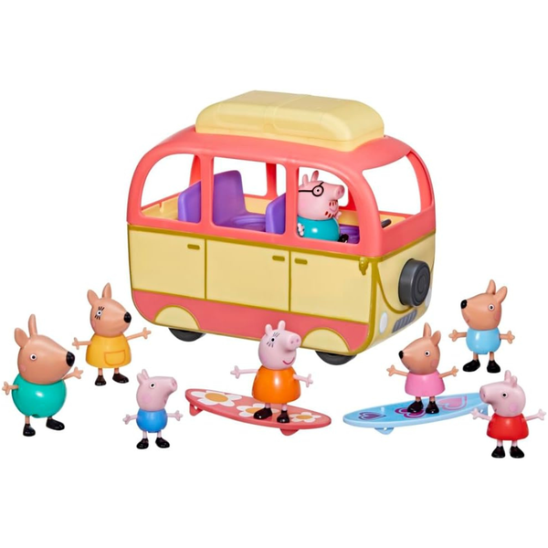 Peppa Pig Peppa Campervan Vehicle Toy With 8 Figures