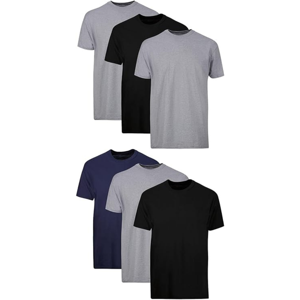 6-Pack Hanes Men's Cotton Moisture-Wicking Undershirts (Various)