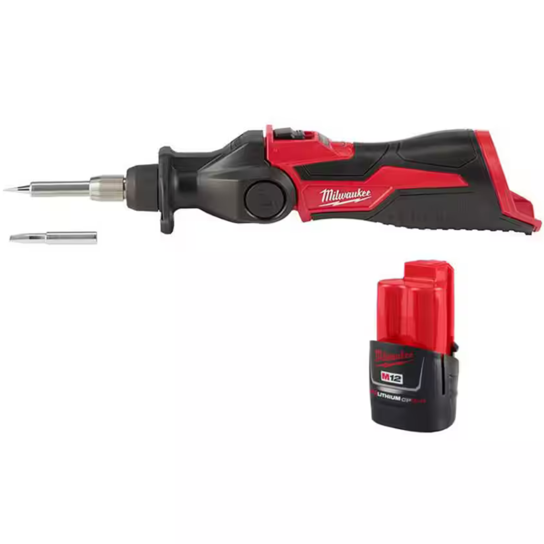 Milwaukee M12 12V Lithium-Ion Cordless Soldering Iron W/2.0Ah Battery
