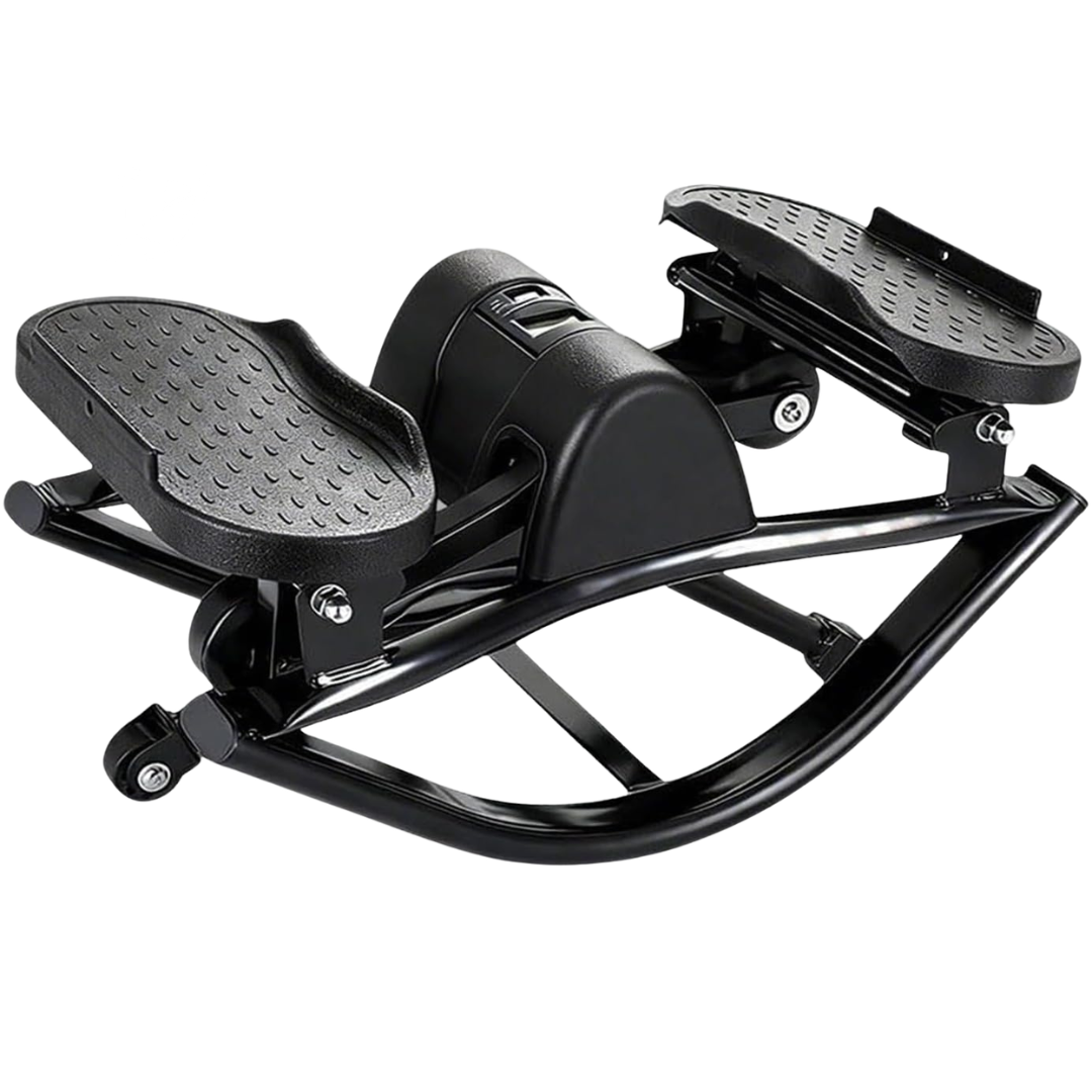 Wshxjzyay Side To Side Exercise Machine Rock Stepper (Black Or Gray)